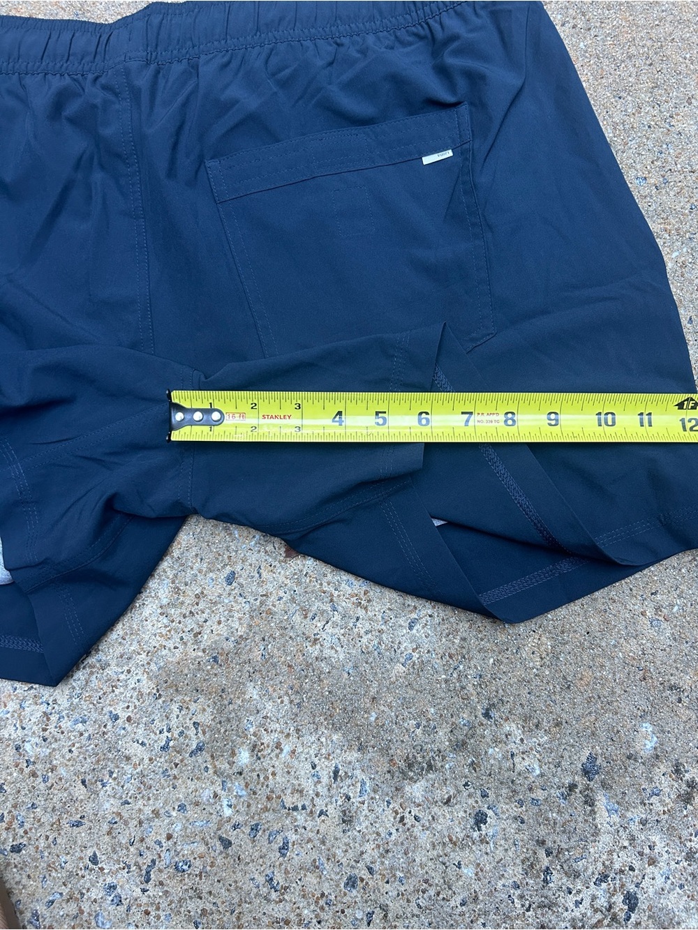 Vuori Men’s Navy Performance Shorts | Drawstring Elastic Waist Size XL - Picture 8 of 9